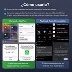 Adaptador Inalámbrico Carplay Android Auto 2 En 1 Usb Tipo C Gris Oscuro