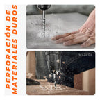 Taladro Atornillador Percutor 20v 2 Baterías Kit Completo Portatil Inalambrico Naranja